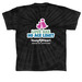 Easily Distracted by Cats, a Black Classic Tie Dye Tee (back-view)