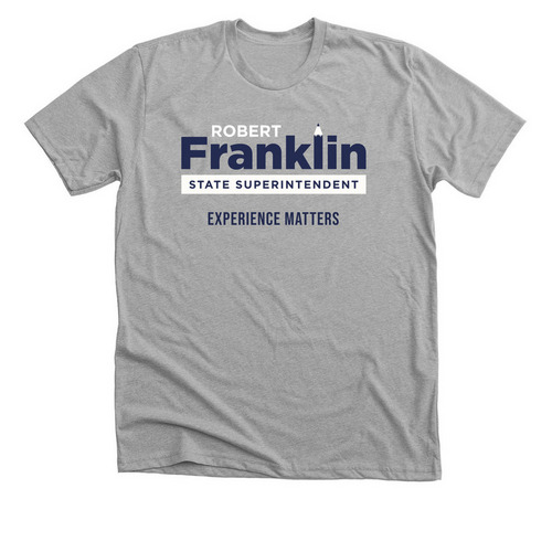 Robert Franklin Logo 3, a Athletic Heather Premium Unisex Tee