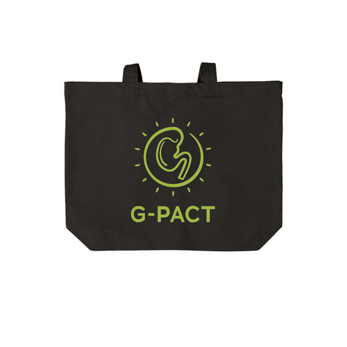 G-PACT, a Deep Black Cotton Canvas Tote Bag