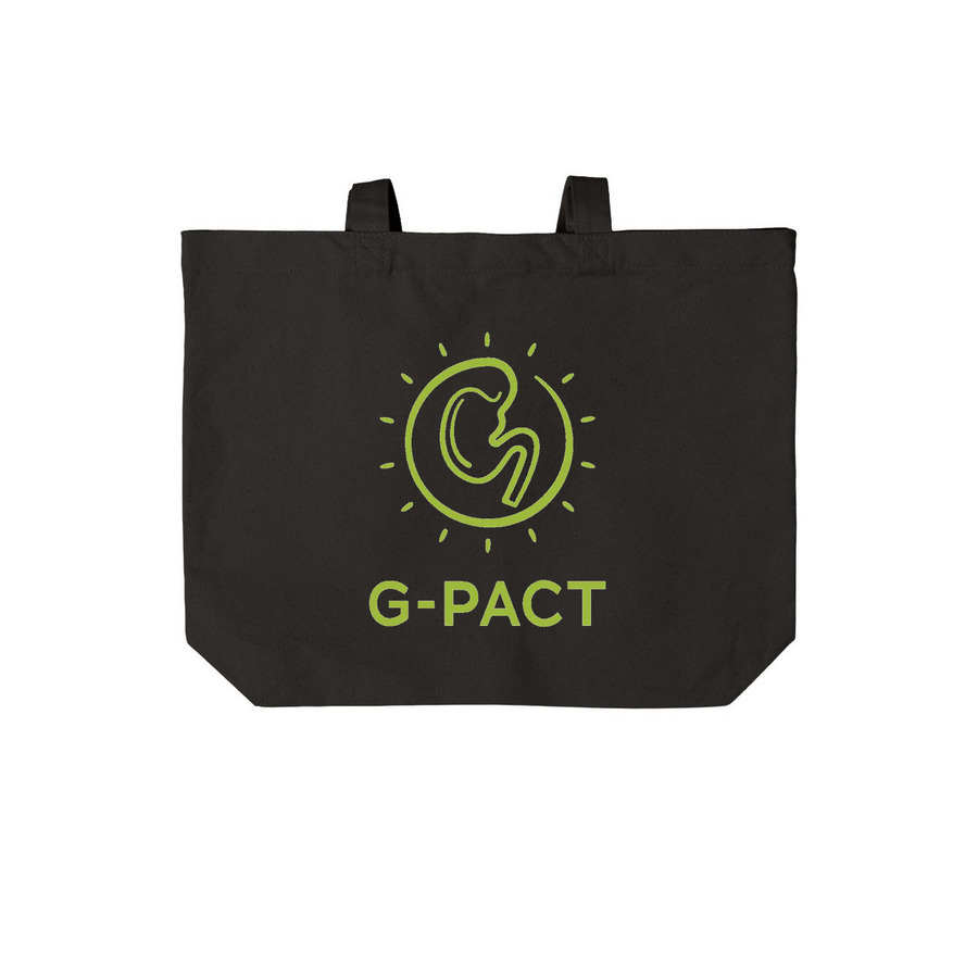 G-PACT, a Deep Black Cotton Canvas Tote Bag