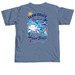Here's Brucey in color!, a Blue Jean Comfort Colors Unisex Tee (back-view)