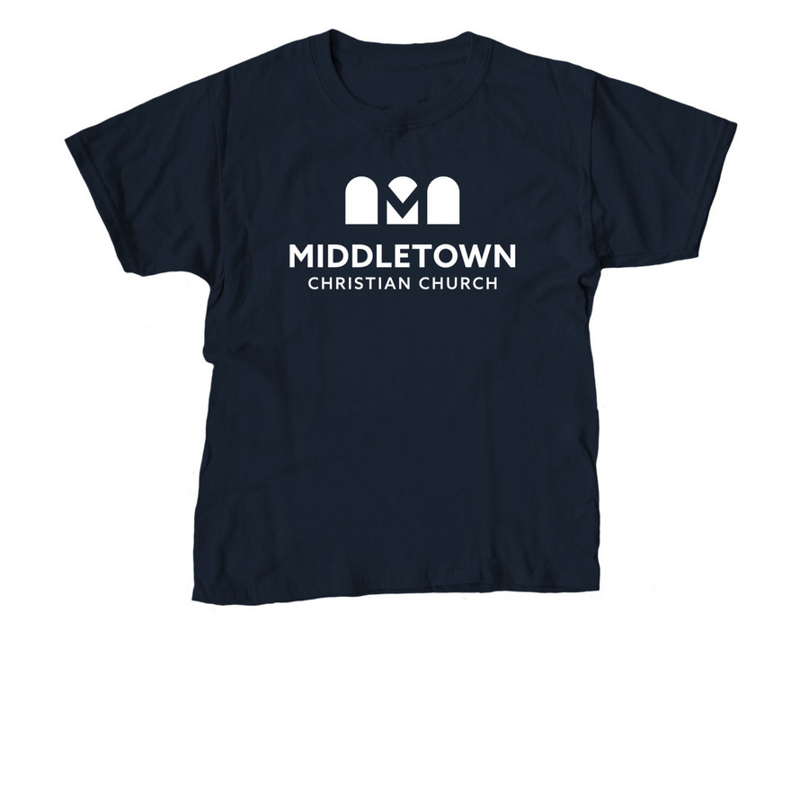 The MCC Classic Logo Tee, a Navy Youth Unisex Tee