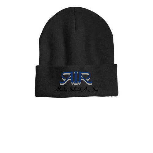 Beanies, a Heather Charcoal Printed Cuffed Beanie