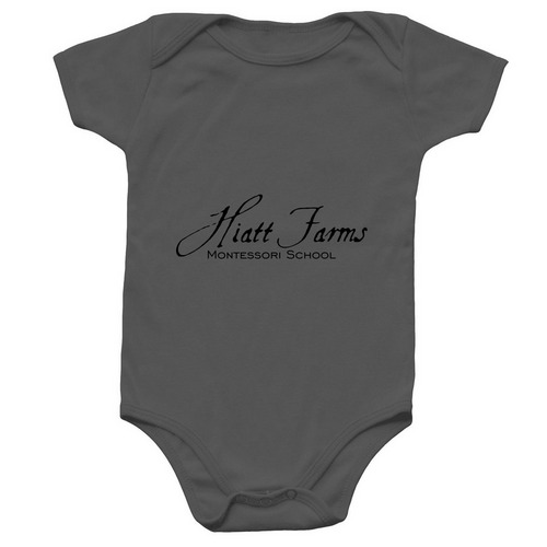 Infant Onesie, a Charcoal Infant Onesie