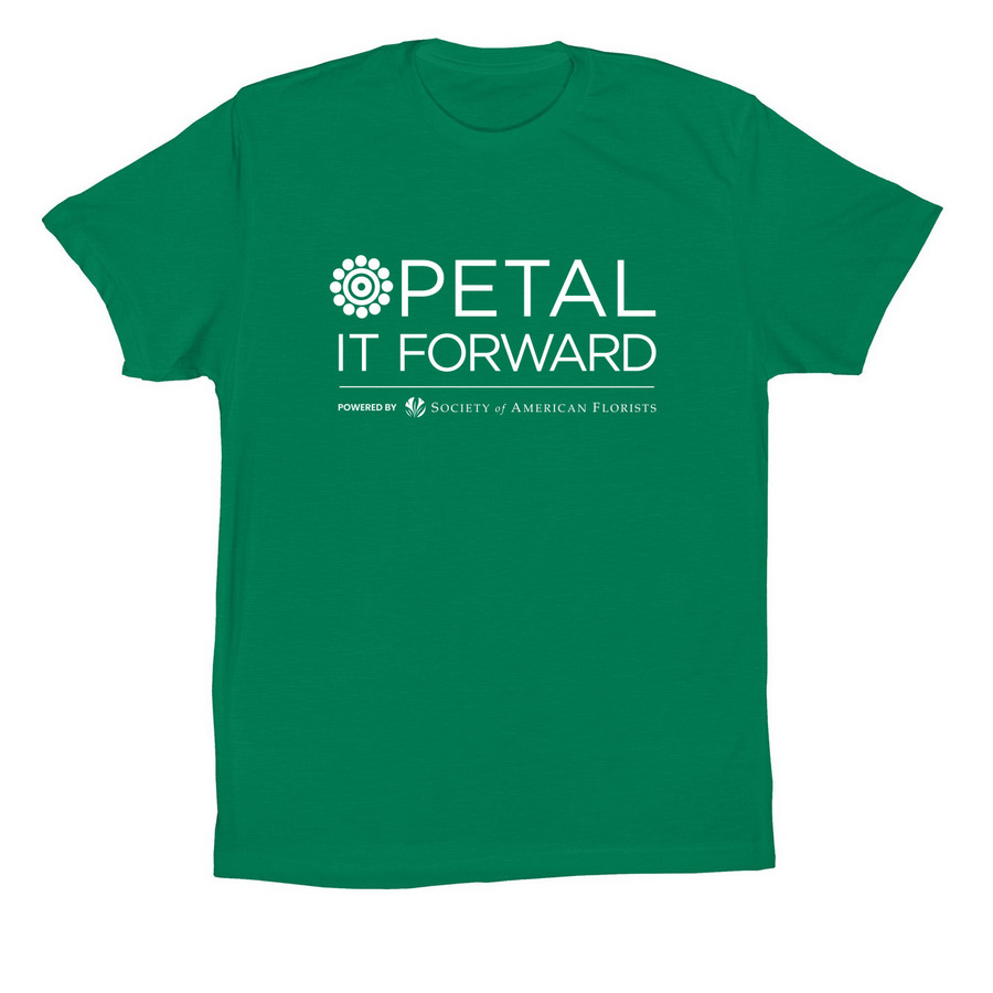Petal It Forward, a Kelly Premium Cotton Tee