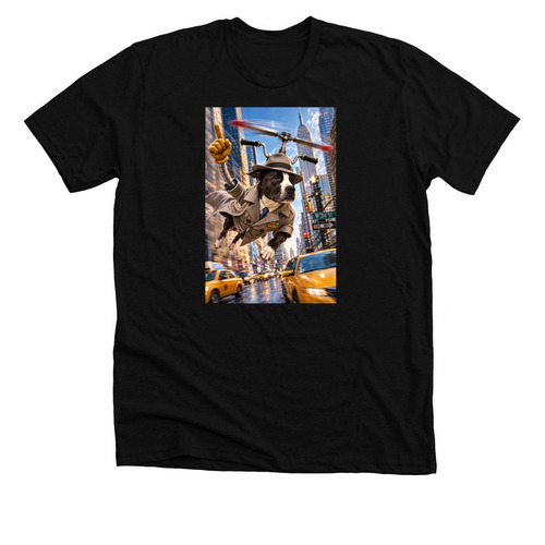 Inspector Bubbie, a Solid Black Blend Premium Unisex Tee