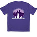 BFF Double Logo Athletic Tee (Dark Colors), a Purple Classic Performance Tee (back-view)