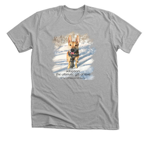 The Gift of Love, a Athletic Heather Premium Unisex Tee