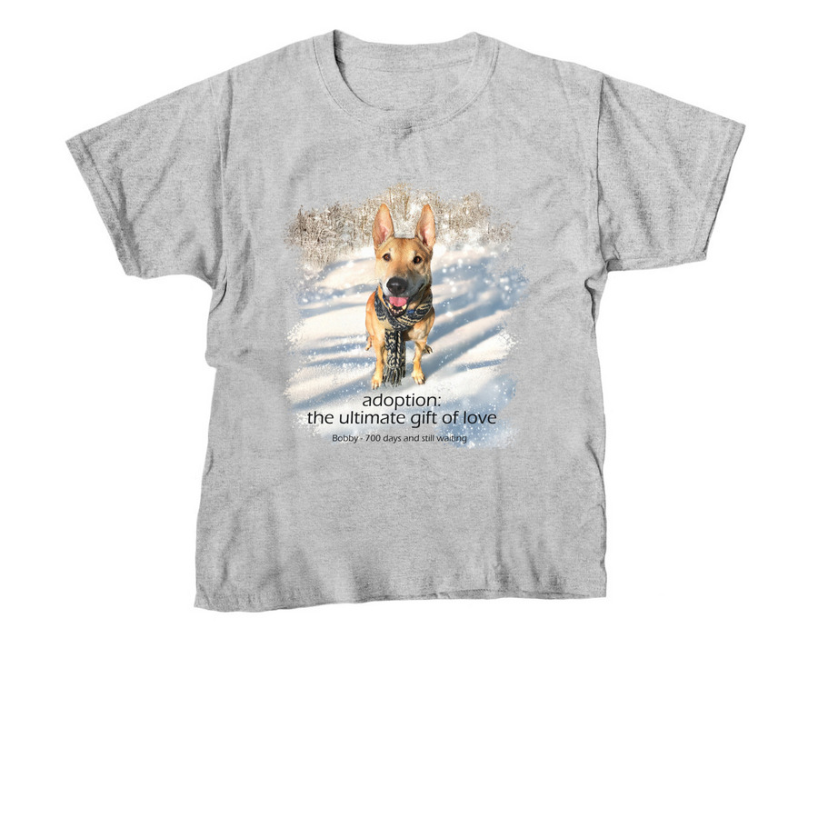 The Gift of Love, a Sport Grey Youth Unisex Tee