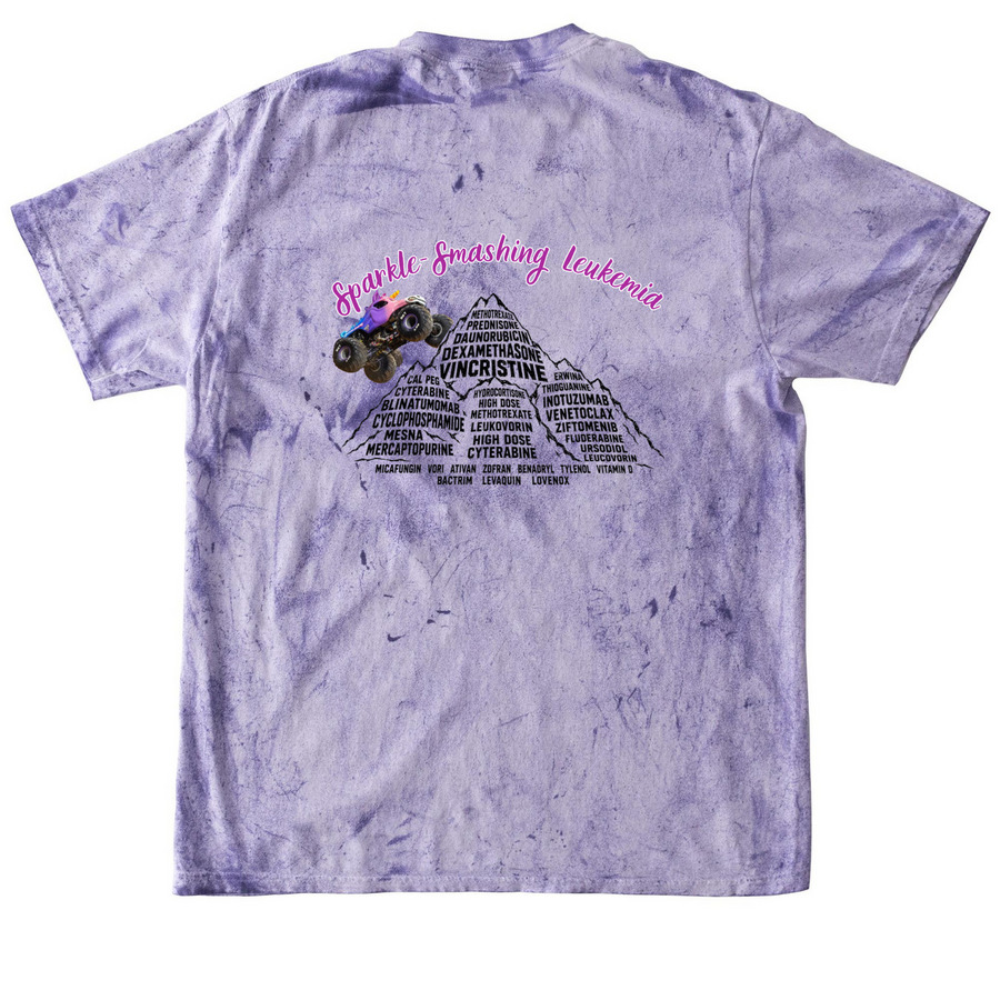 Cell Day, a Amethyst Comfort Colors Colorblast Tee (back-view)