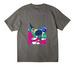 V1 TEAM TEE, a Asphalt Unisex Heavyweight Tee (back-view)