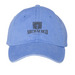 ArcheoEd Graphite Design Hats, a Periwinkle Printed Pigment Dye Baseball Cap