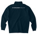 Vascular Access- Quarter Zip, a Classic Navy Midweight Quarter Zip Pullover (back-view)