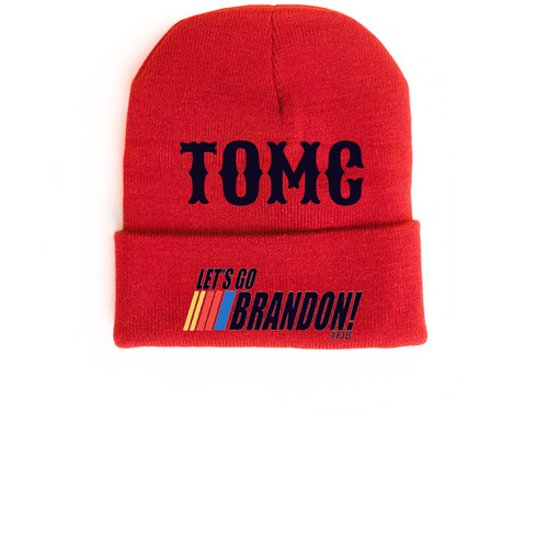 #FJB KNIT, a Red Cuffed Beanie