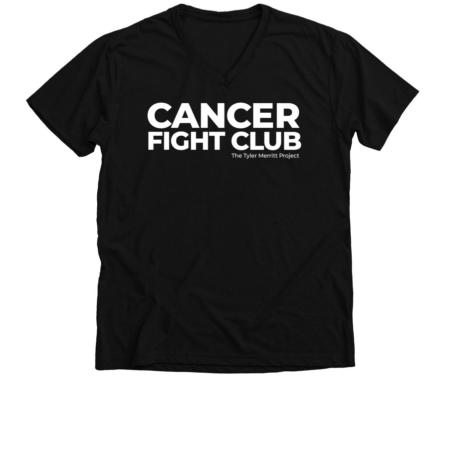 Cancer Fight Club, a Solid Black Blend Premium V-Neck Tee