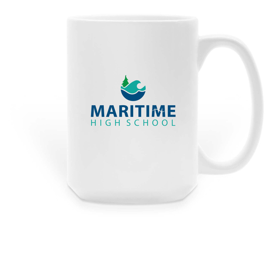 The Maritime MUG, a White Large Coffee Mug