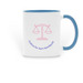 Sam Nordquist and coffee ?, a Light Blue Two-Tone Ceramic Mug