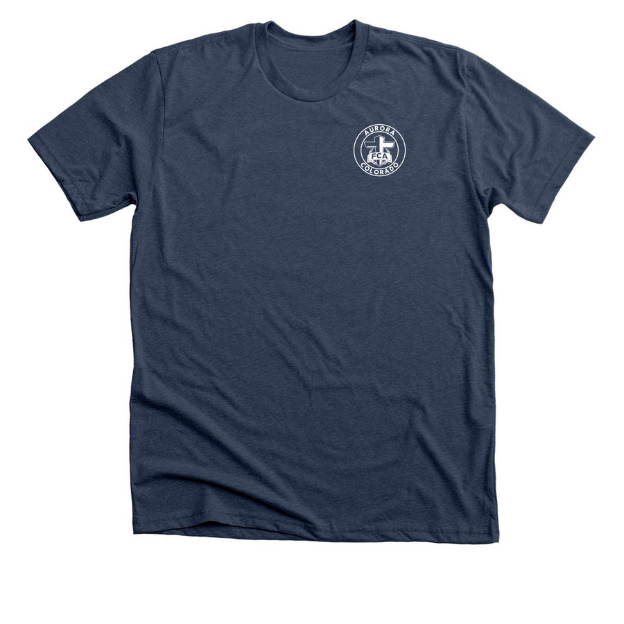 Be Known For Making Jesus Known, a Heather Navy Premium Unisex Tee