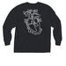 RD Pocket&nbsp;, a Black Comfort Colors Long Sleeve Pocket Tee (back-view)