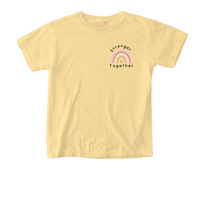 MSS Stronger rainbow, a Butter Comfort Colors Youth Tee