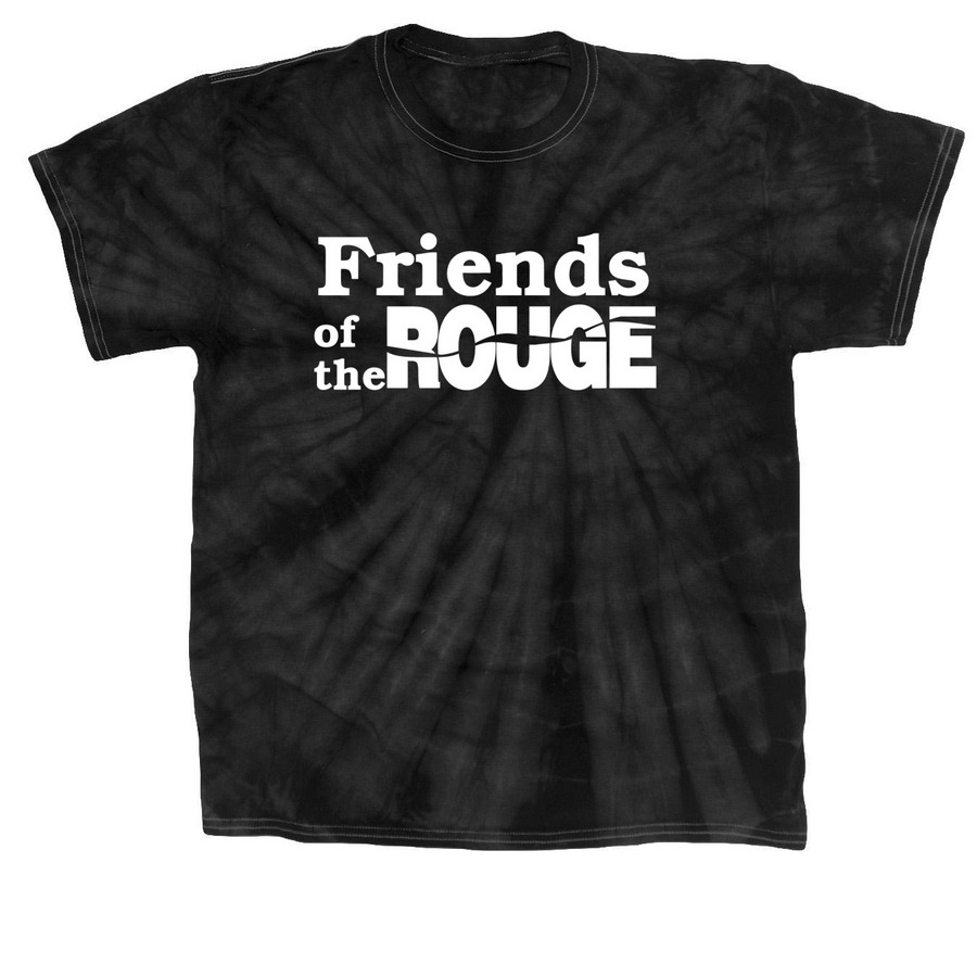 White FOTR Logo, a Black Classic Tie Dye Tee