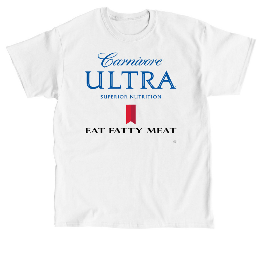 Carnivore ULTRA, a White Classic Unisex Tee