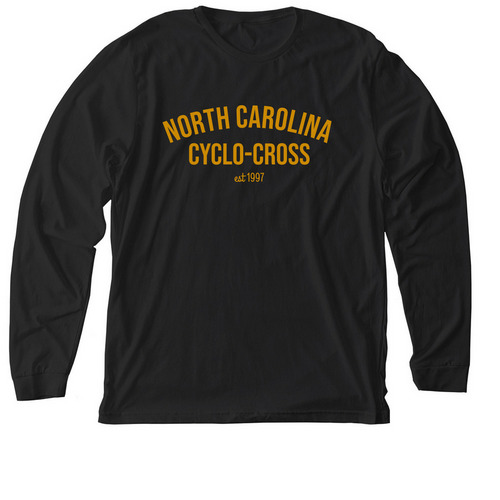 NCCX Supporter Wear, a Solid Black Blend Premium Long Sleeve Tee