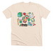 BFK Classic Tee, a Heather Soft Cream Premium Unisex Tee
