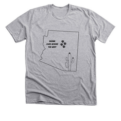 Paws For A Cause, a Athletic Heather Premium Unisex Tee