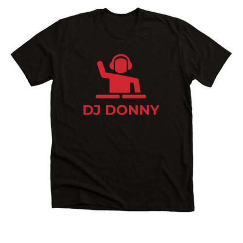 DJ DONNY&nbsp;, a Solid Black Blend Premium Unisex Tee