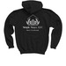 Stay So. ill Youth Collection, a Black Youth Pullover Hoodie (back-view)