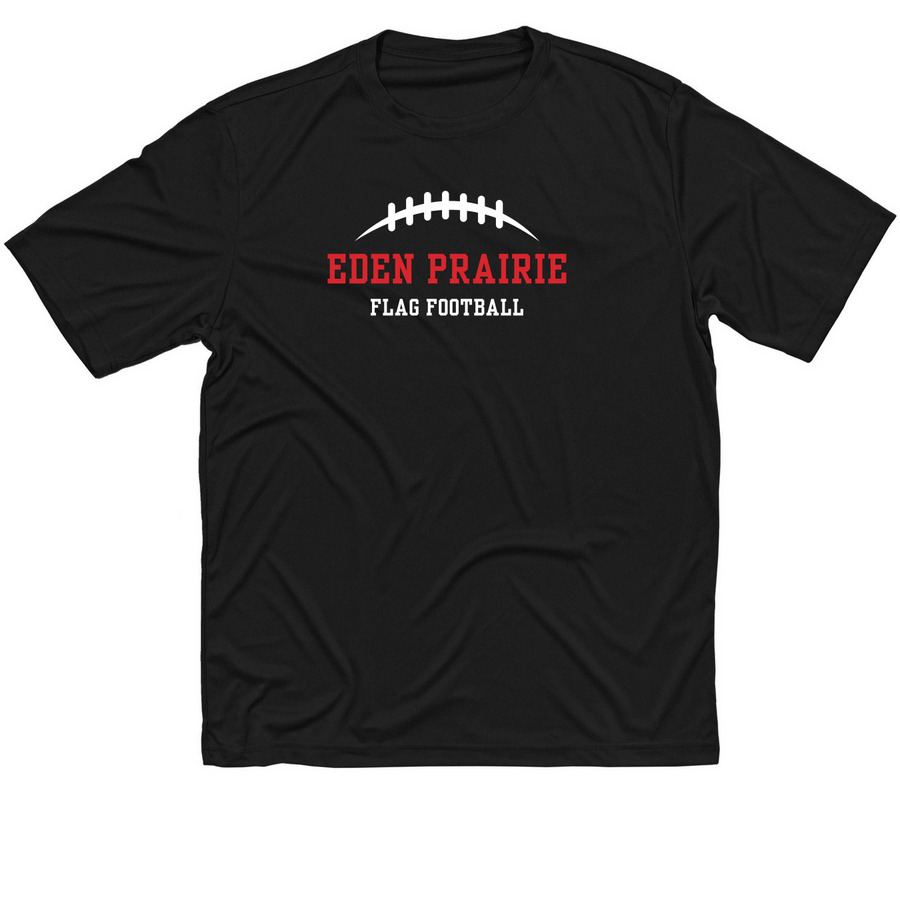EPHS Flag Performance Collection-Laces, a Black Classic Performance Tee