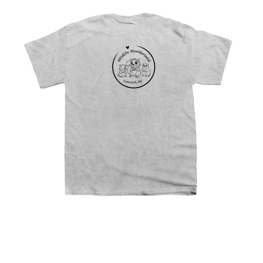 Everything is Fine, a Sport Grey Youth Unisex Tee (back-view)