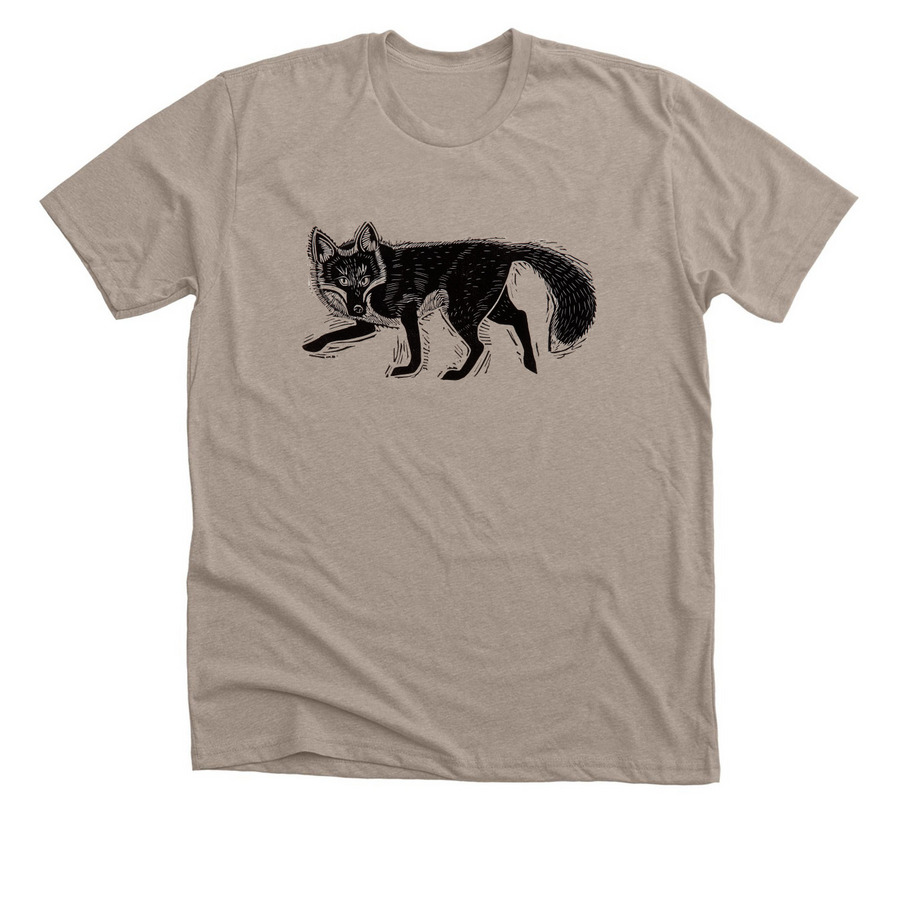 Cunning Fox, a Heather Stone Premium Unisex Tee