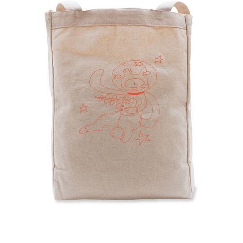 Space Cat 9 [tote], a Natural Recycled Cotton Tote Bag