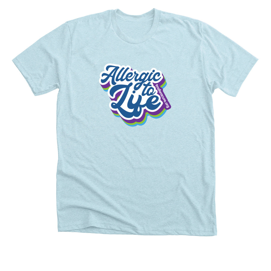Allergic to Life Shirt, a Heather Ice Blue Premium Unisex Tee