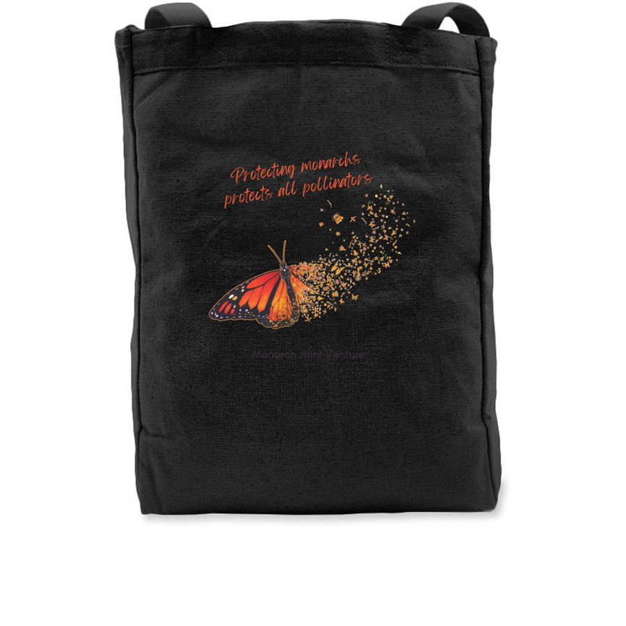 Monarch Ambassador Tote Bag, a Black Recycled Cotton Tote Bag