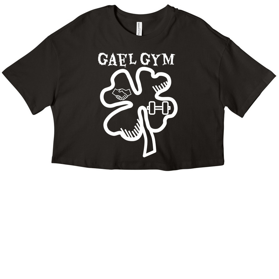 Gael Gym Founding Member Tee, a Black Women?s Cropped Cotton Tee