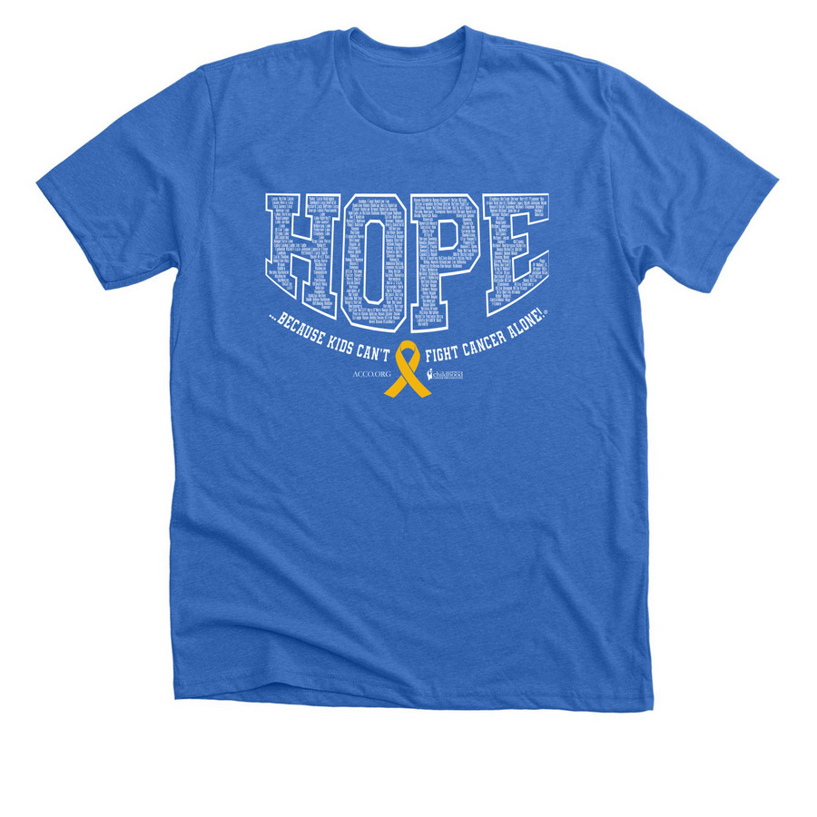 2026 CCAM In Honor LU-MI Names, a Heather True Royal Premium Unisex Tee