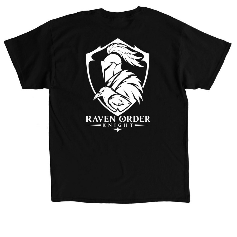 KR? T-shirt&nbsp;, a Black Classic Unisex Tee (back-view)