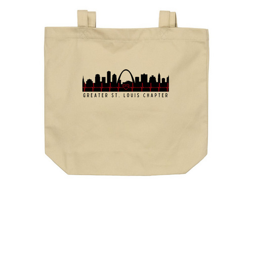 Greater St. Louis Chapter, a Oyster Organic Cotton Tote Bag