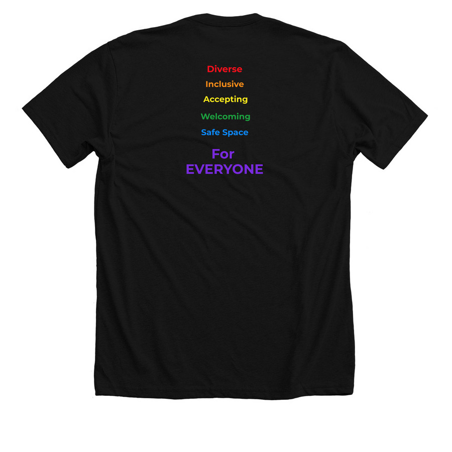 Our Home. Our Heart. Our Pride., a Solid Black Blend Premium Unisex Tee (back-view)