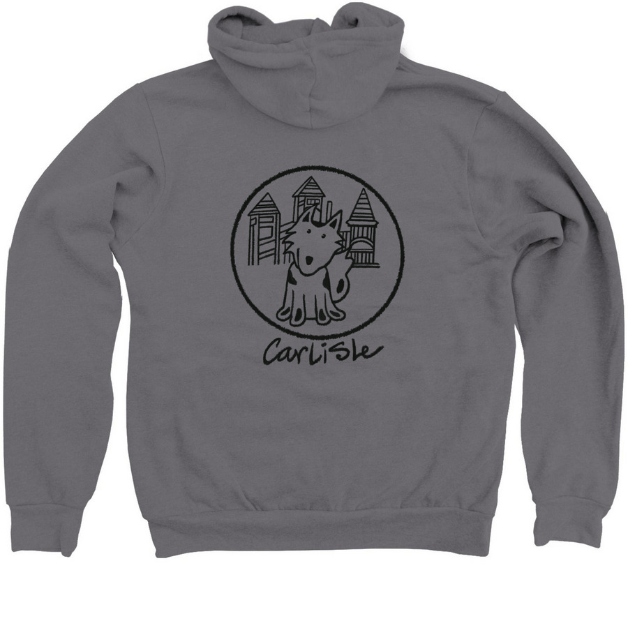 Husky Pride, a Storm Zip Up Hoodie (back-view)