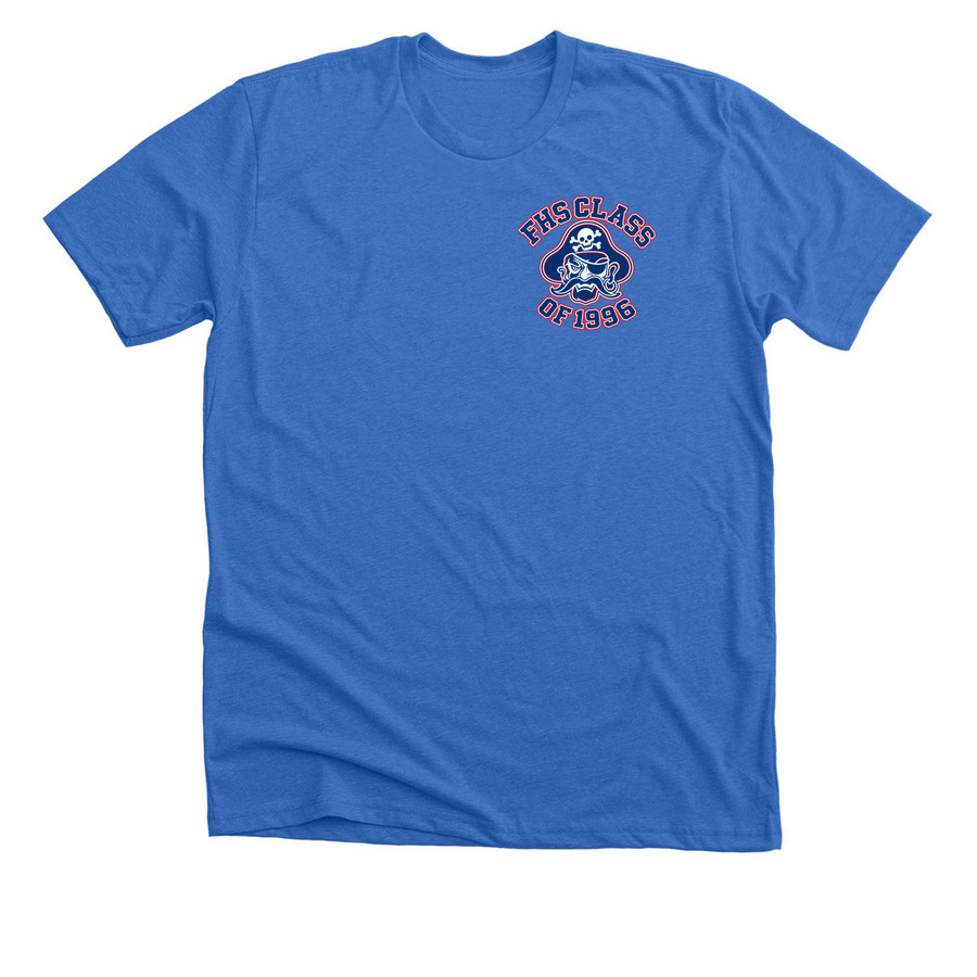 FHS Class of '96 Reunion, a Heather True Royal Premium Unisex Tee