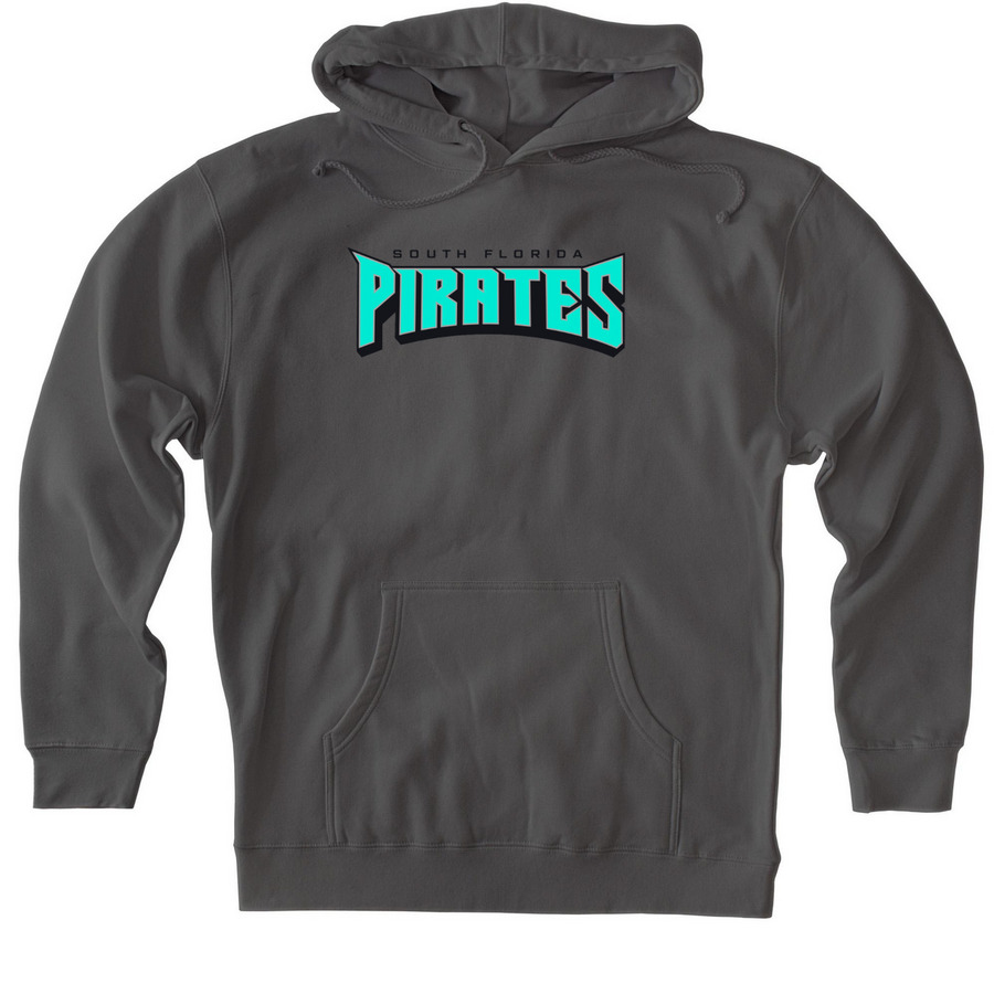 Pirates Sweater Collection, a Charcoal Heavyweight Pullover Hoodie