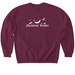 Nocturnal Reader, a Maroon Softstyle Crewneck Sweatshirt