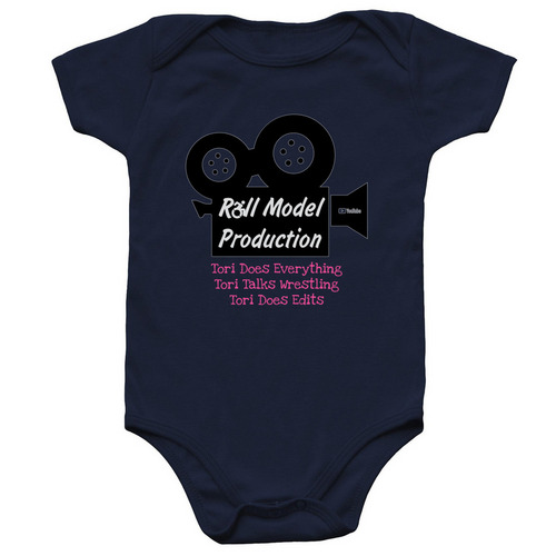 Roll Model Production, a Navy Infant Onesie