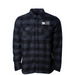 Greenway Flannel, a Charcoal Heather/ Black Unisex Flannel Shirt
