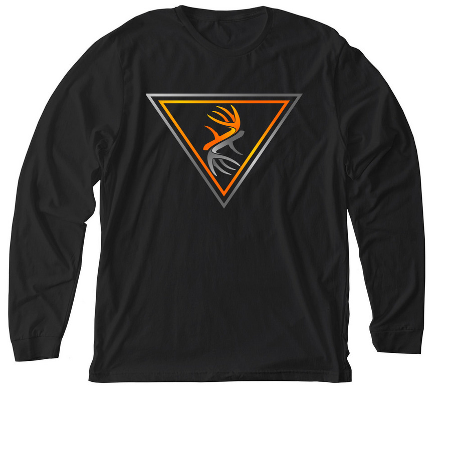 Whitetail Advantage Full Color Long Sleeve, a Solid Black Blend Premium Long Sleeve Tee