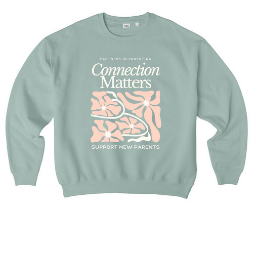 Connection Matters, a Aloe Stanley/Stella Ledger Dry Crewneck Sweatshirt